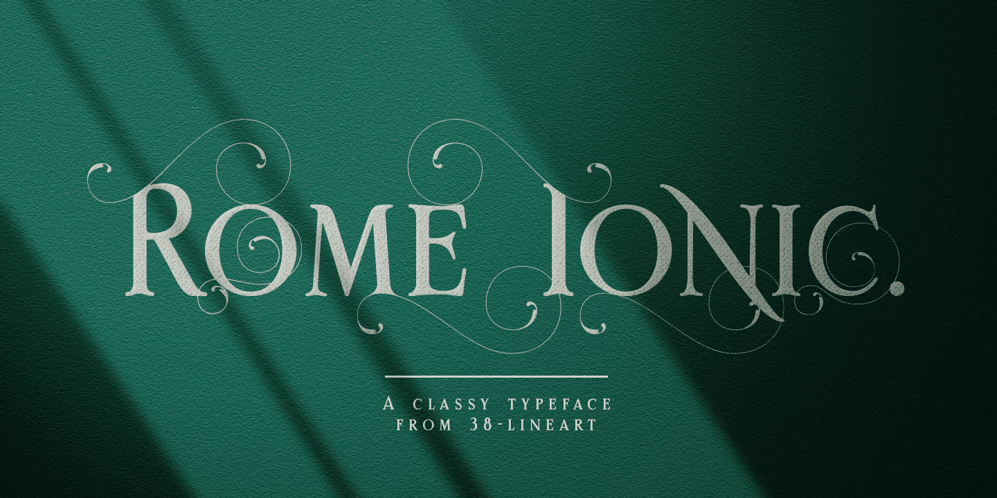Schriftart Rome Ionic